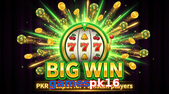 Big win animation on Gamespk16 slot game